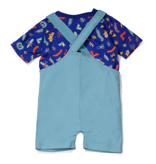 Thumbnail 2: Mick Mack Toddler Boys 2 Pc Shortall Set 