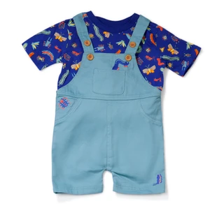 Thumbnail 1: Mick Mack Toddler Boys 2 Pc Shortall Set 