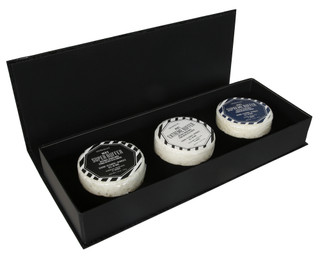 Thumbnail 1: SPONGELLE Men's 3‑Piece Exfoliating Bar Soap & Sponge Set 