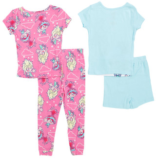 Thumbnail 2: Trolls Girls 4 Pc Pajama Pants Set 