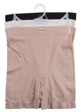 Thumbnail 1: Danskin Women's 3 Pk Seamless Tummy Control Slip Short Panties 