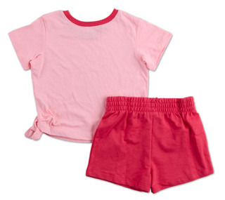 Thumbnail 2: Baby Phat Girlz Little Girls 2 Pc Coquette Side Tie Shorts Set 