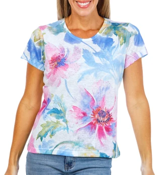 Thumbnail 1: Milano Women's Floral Print Top  