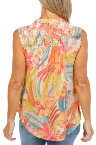 Thumbnail 2: Kate Park Women's Floral Print Top  