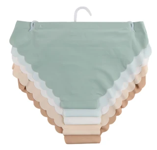 Thumbnail 2: Danskin Women's 5 Pk Scalloped No Show Hipster Panties 