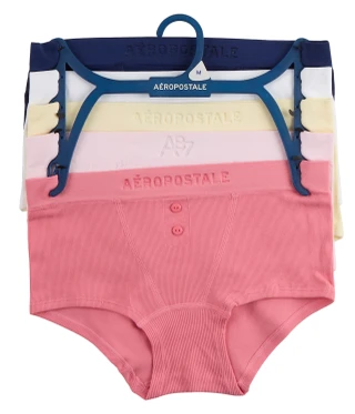 Thumbnail 1: Aeropostale Juniors 5 Pk Seamless Boy Cut Brief Panties 