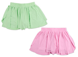 Thumbnail 2: SWEET BUTTERFLY Girls 2 Pk Flowy Shorts  