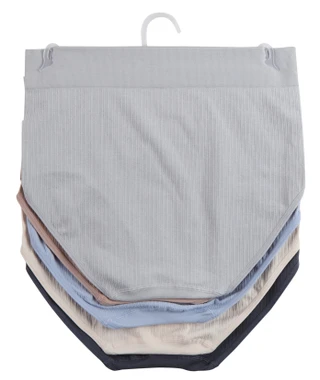 Thumbnail 2: Nautica Women's Plus 5 Pk High Waist Ribbed Brief Panties 