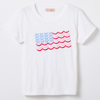 Thumbnail 1: Philosophy Women's Americana Embroidered Flag Tee 