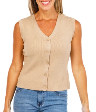 Thumbnail 1: Thread & Supply Women's Solid Sweater Vest  