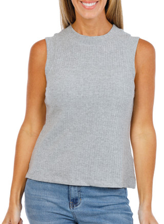 Thumbnail 1: Thread & Supply Women's Solid Ribbed Sleeveless Top 