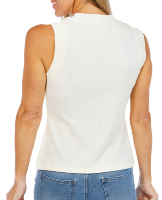 Thumbnail 2: Thread & Supply Women's Solid Ribbed Sleeveless Top 