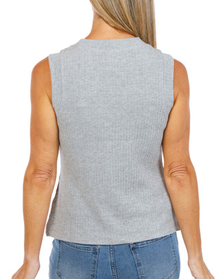 Thumbnail 2: Thread & Supply Women's Solid Ribbed Sleeveless Top 