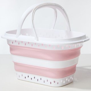 Thumbnail 1: Lifestyle Collapsible Laundry Basket with Handles 