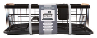 Thumbnail 2: GOURMET HOME PRODUCTS Dish Drying Rack With Acacia Handles 