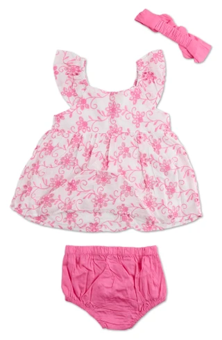Thumbnail 2: PL Baby Baby Girls 3 Pc Dress Set 