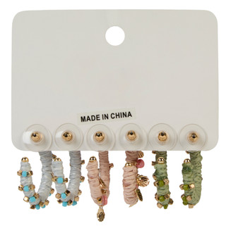 Thumbnail 2: C&C 3 Pk Hoop Earrings 