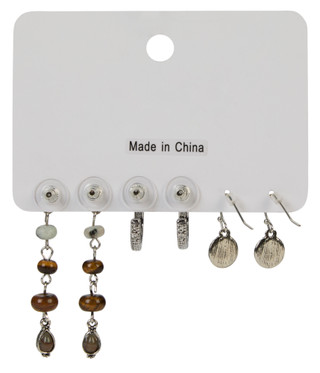 Thumbnail 2: C&C 3 Pk Western Earrings 