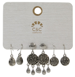 Thumbnail 1: C&C 3 Pk Earrings 