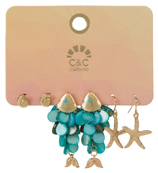 Thumbnail 1: C&C 3 Pk Earrings 