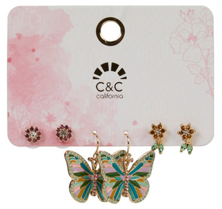 Thumbnail 1: C&C 3 Pk Earrings 