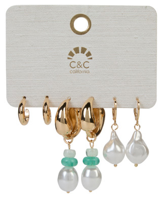 Thumbnail 1: C&C 3 Pk Earrings 