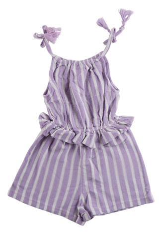 Thumbnail 2: Vince Camuto Girls Textured Knit Stripe Romper 