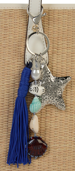 Thumbnail 2: C&C Silver Starfish Bag Charm 