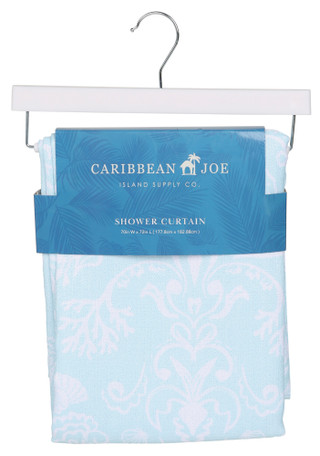Thumbnail 1: Caribbean Joe 70x72 Woven Shower Curtain 