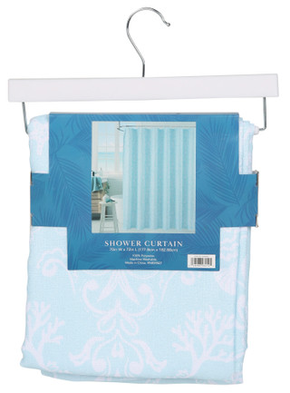 Thumbnail 3: Caribbean Joe 70x72 Woven Shower Curtain 