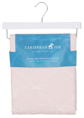 Thumbnail 1: Caribbean Joe 70x72 Raised Woven Shower Curtain 