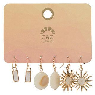 Thumbnail 1: C&C 3 Pk Earrings 