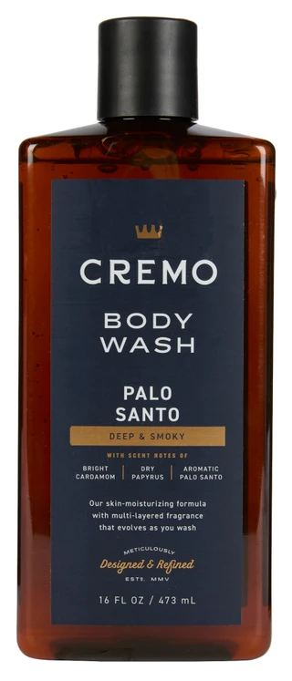 Thumbnail 1: CREMO Men’s Body Wash – Palo Santo Deep & Smoky, 16 fl oz 