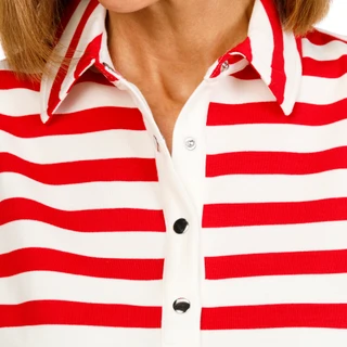 Thumbnail 3: Cable & Gauge Women's Sleeveless Stripe Tank Polo 
