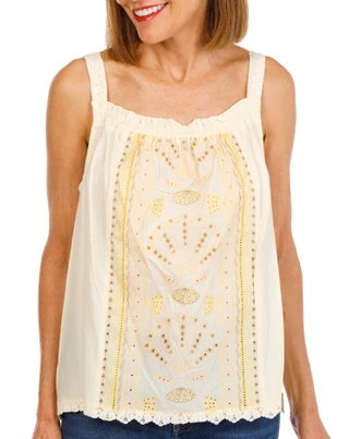 Thumbnail 1: Democracy Women's Embroidered Tank 