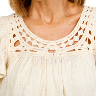 Thumbnail 3: MAX STUDIO Women's Short Sleeve Crinkle Top 