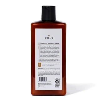 Thumbnail 2: CREMO Men's 2‑in‑1 Shampoo & Conditioner – Bourbon & Oak Bold & Refined, 16 fl oz 