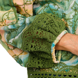 Thumbnail 2: Democracy Women's Short Sleeve Embroidered Cardigan 