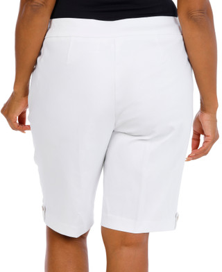 Thumbnail 4: Coral Bay Women's Gold Shell Hem Shorts 