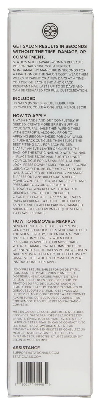 Thumbnail 2: Static Nails 30 Pk Jet Setter Press On Nails 