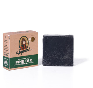 Thumbnail 1: DR. SQUATCH Men’s Natural Bar Soap – Pine Tar, 5 oz 
