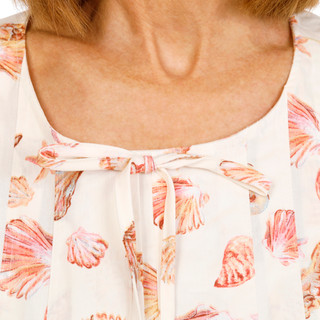 Thumbnail 2: BUNULU Women's Sleeveless Shell Print Tank Top 
