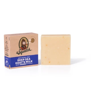 Thumbnail 1: DR. SQUATCH Men’s Natural Bar Soap – Deep Sea Goat’s Milk, 5 oz 