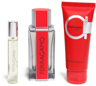 Thumbnail 2: FERRAGAMO Men's Red Eau De Parfum 3 Piece Set 3.4 oz 