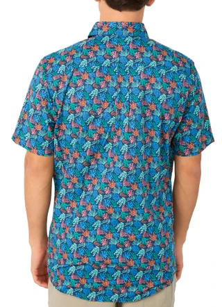 Thumbnail 2: Eddie Bauer Men's Baja Printed Short Sleeve Shirt 