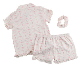 Thumbnail 2: Laura Ashley Girls 2 Pc Pajama Shorts Set 