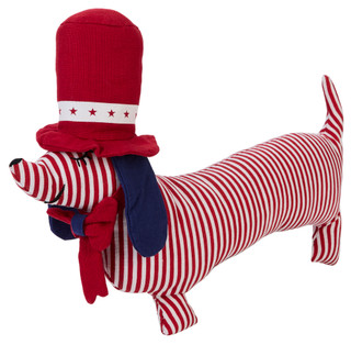 Thumbnail 1: Studio Curate 20x15 Americana Liberty Pup Shaped Pillow 