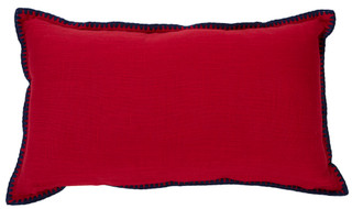 Thumbnail 2: Studio Curate 14x24 Americana USA Patchwork Pillow 