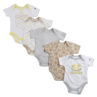 Thumbnail 1: Champion Baby Boys 5 Pk  Logo Bodysuits 