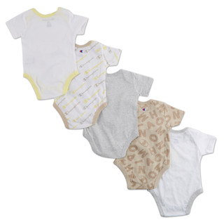 Thumbnail 2: Champion Baby Boys 5 Pk  Logo Bodysuits 